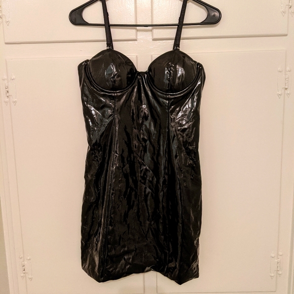 Forever 21 Dresses & Skirts - Forever 21 sexy vinyl dress lingerie goth punk NWT
